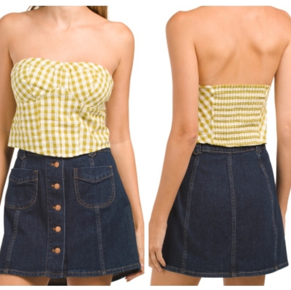 New Free People Retro Leilani Tube Top Size L - Picture 1 of 10